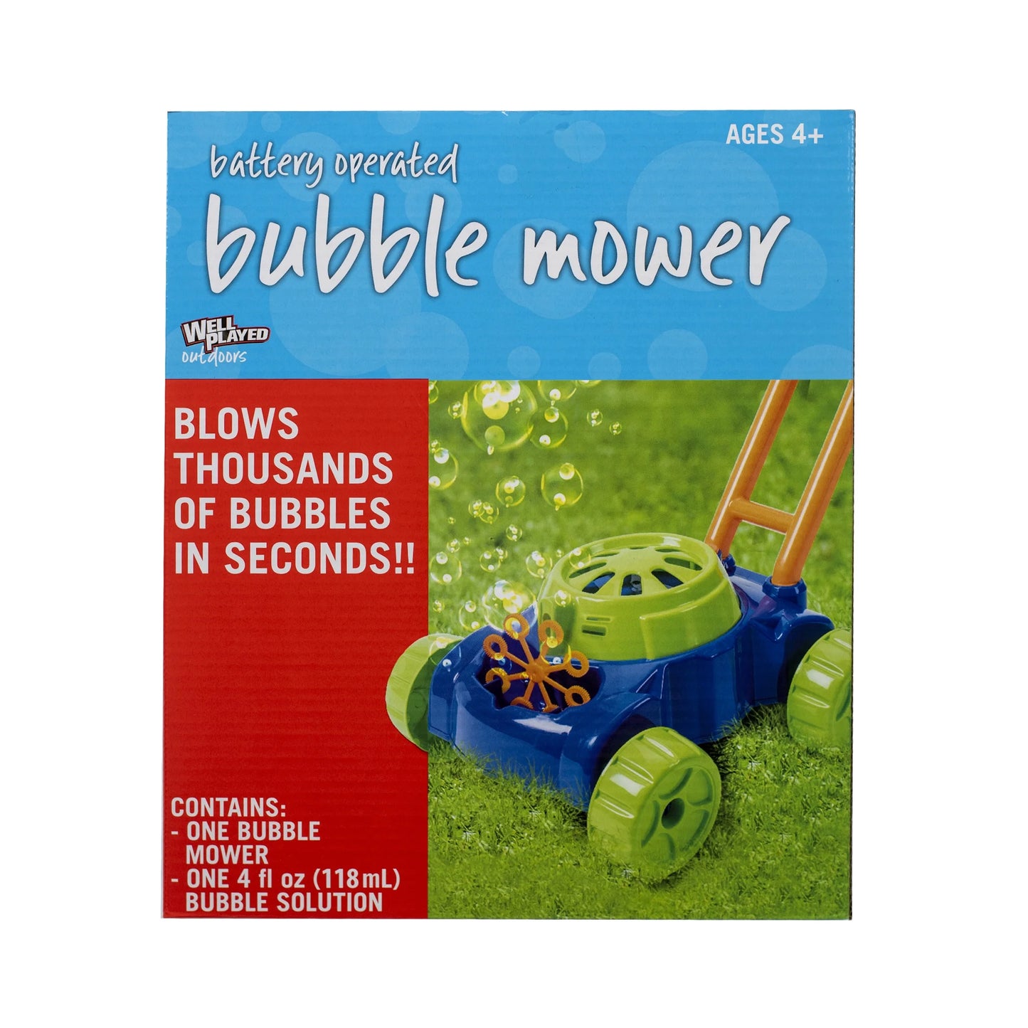 Children'S Bubble Mower - Great Item for a Boy or Girl, Ages 4 Years and Up