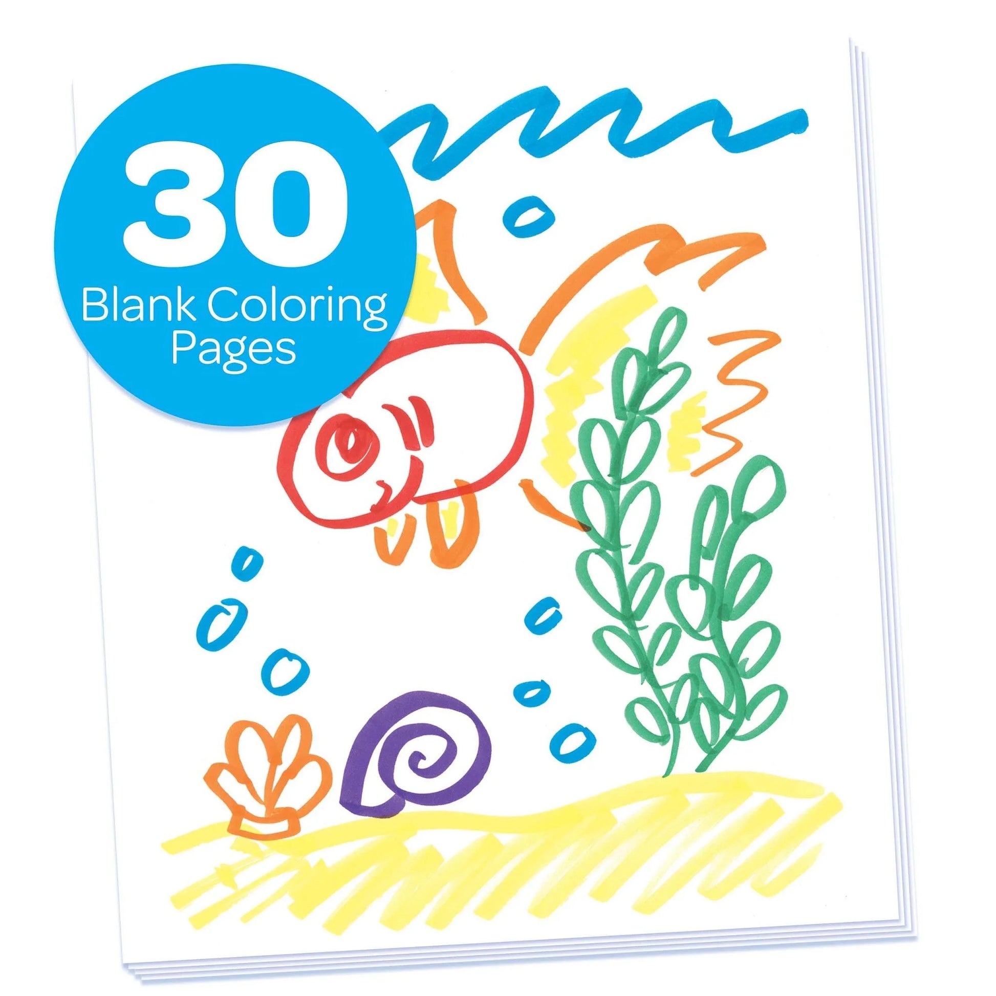 Color Wonder Mess Free Coloring Pages, Toddler Toys, 30 Blank Refill Pages, Beginner Unisex Child