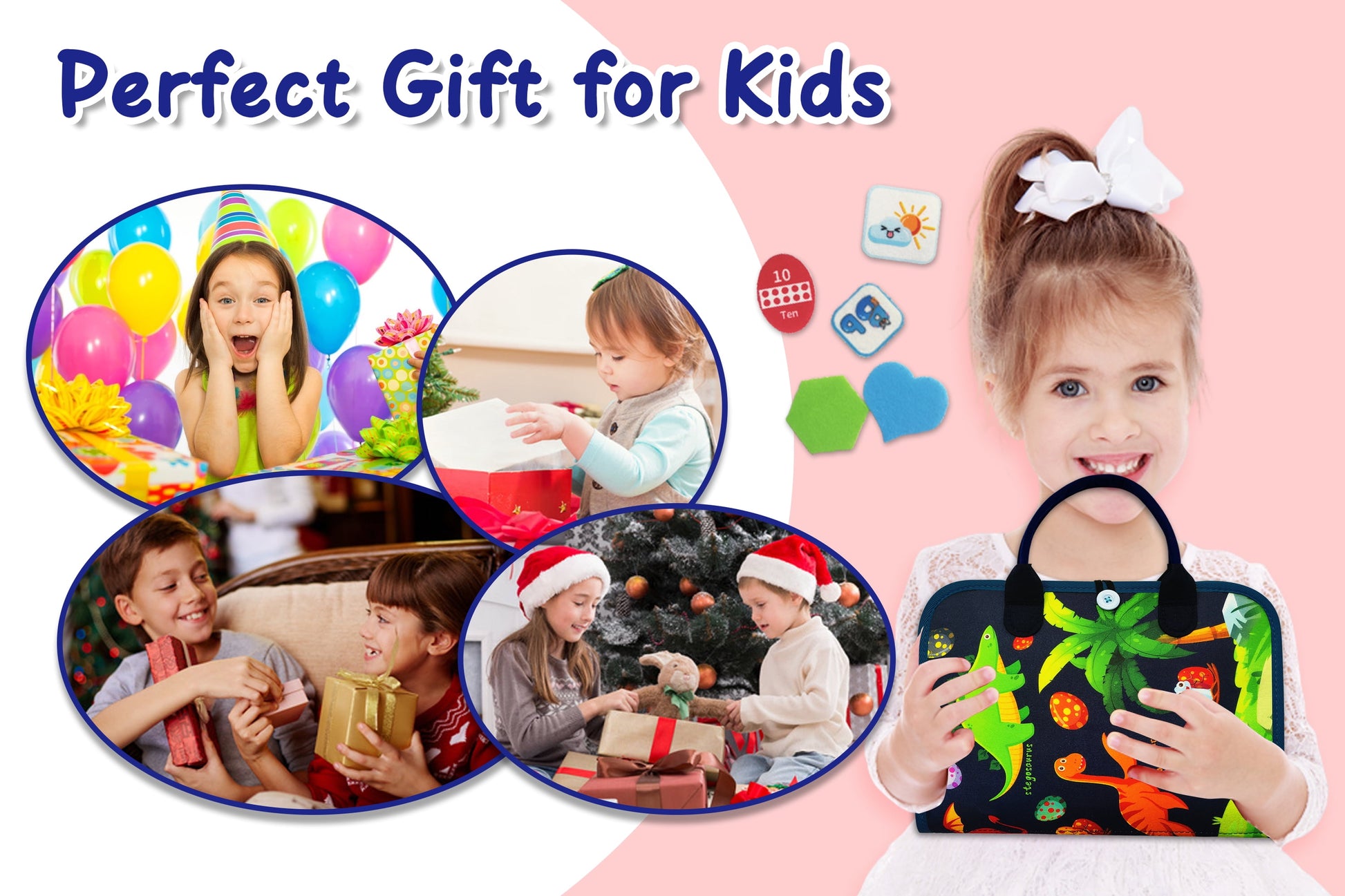 Busy Board for Toddlers, Montessori Toys for 1 2 3 4 5 Year Old, Sensory Board for Learning Fine Motor Skills Toys, Preschool Learning and Travel Toys for Boys Girls