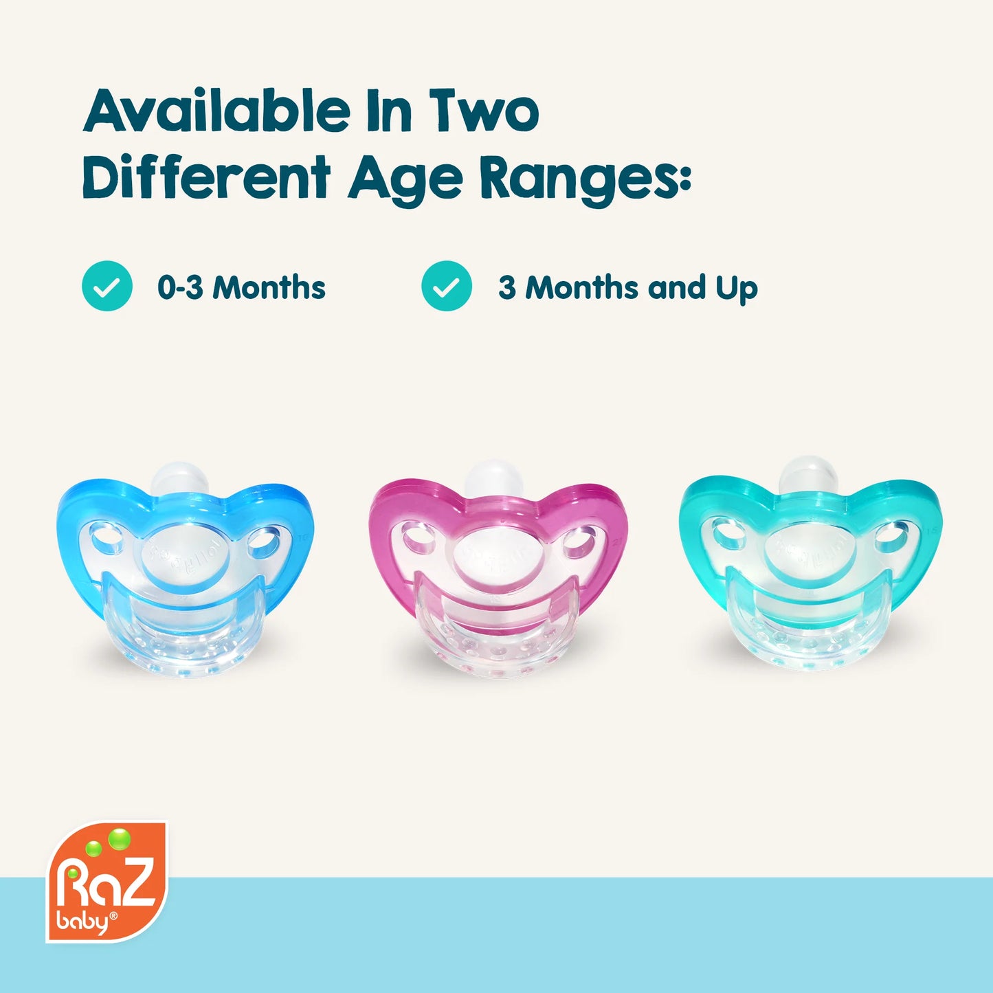 Jollypop Baby Pacifier Newborn, 0-3M BPA Free (3 Count Variety)
