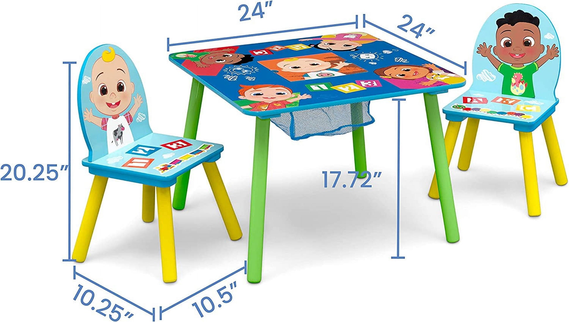 Table and 2 Chairs with Storage Set by , Greenguard Gold Certified, Toddler