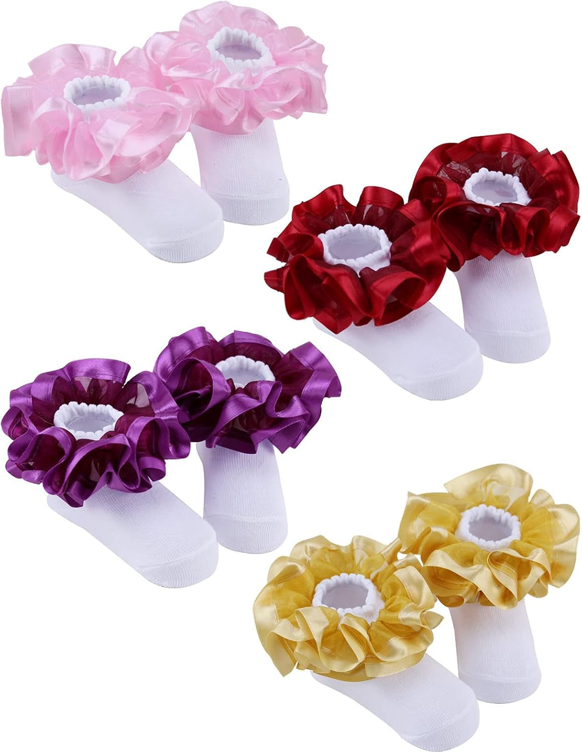 Little Baby Girl Princess Lace Ruffles Socks Set