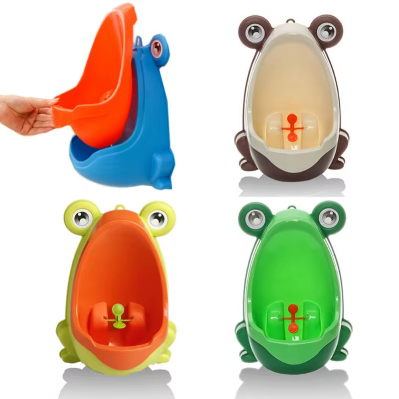 Cute Ergonomic Frog Children Baby Potty Toilet Trainers Urinals Boy Hook Kids Potty Training Portable Toilet Windmill 0-6Years