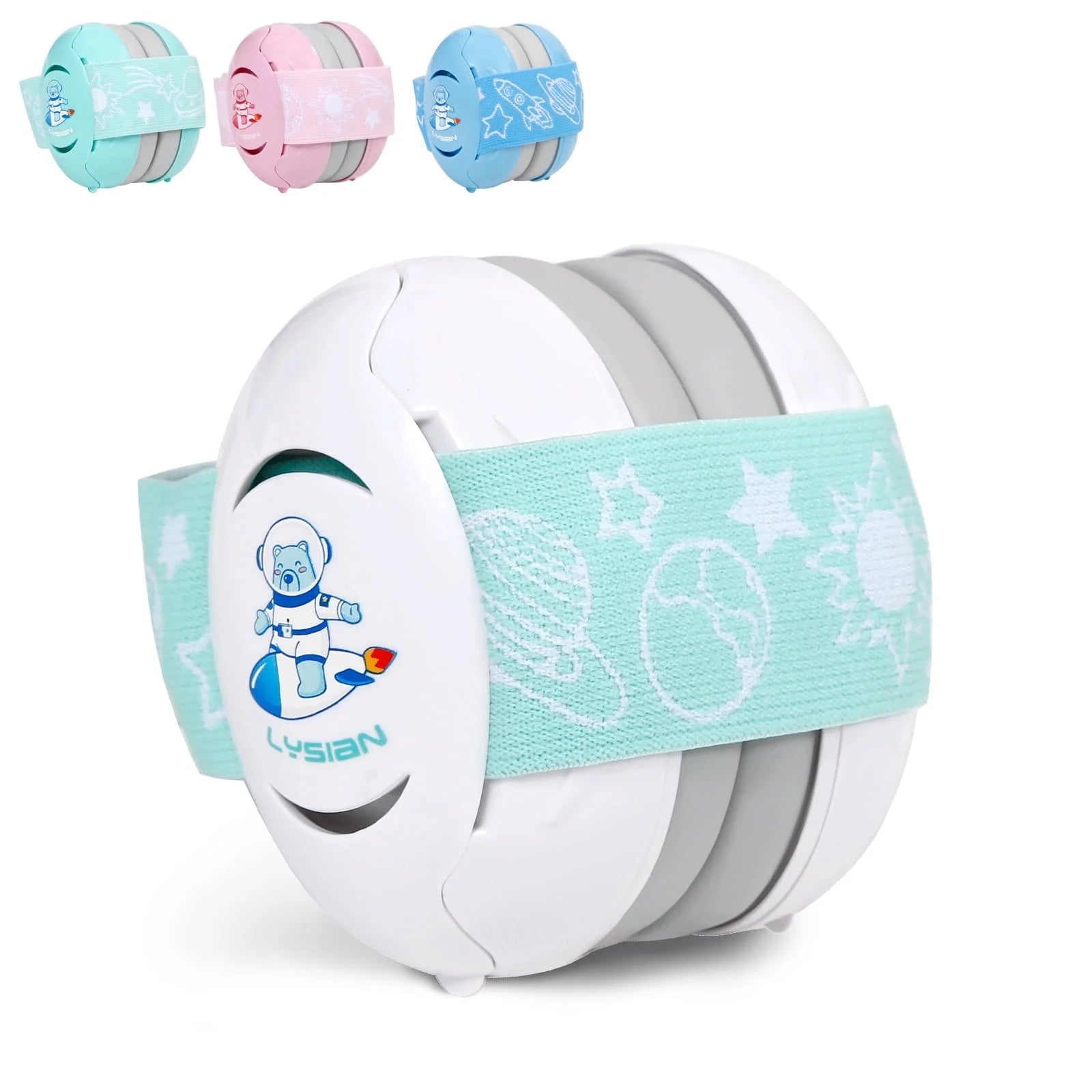 Baby Earmuffs Noise Cancel Hearing Protection Headphone, White