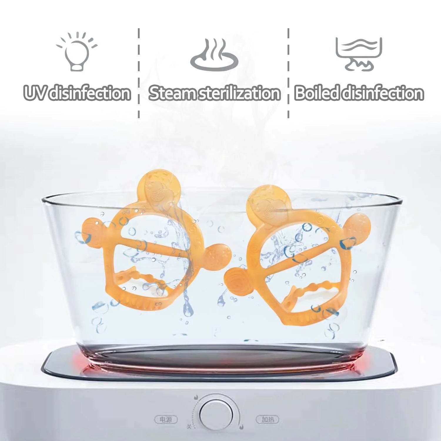 ​Silicone Teething Toy – Adjustable Wristband for Babies 3-12 Months