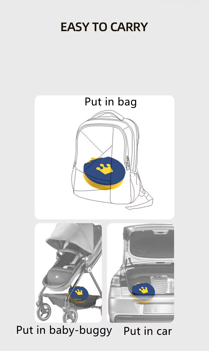 Baby Travel Portable Restroom Baby Hitchhiker Crown Potty Children Potty Training Girl Boy Potty Children Toilet Seat Children'S