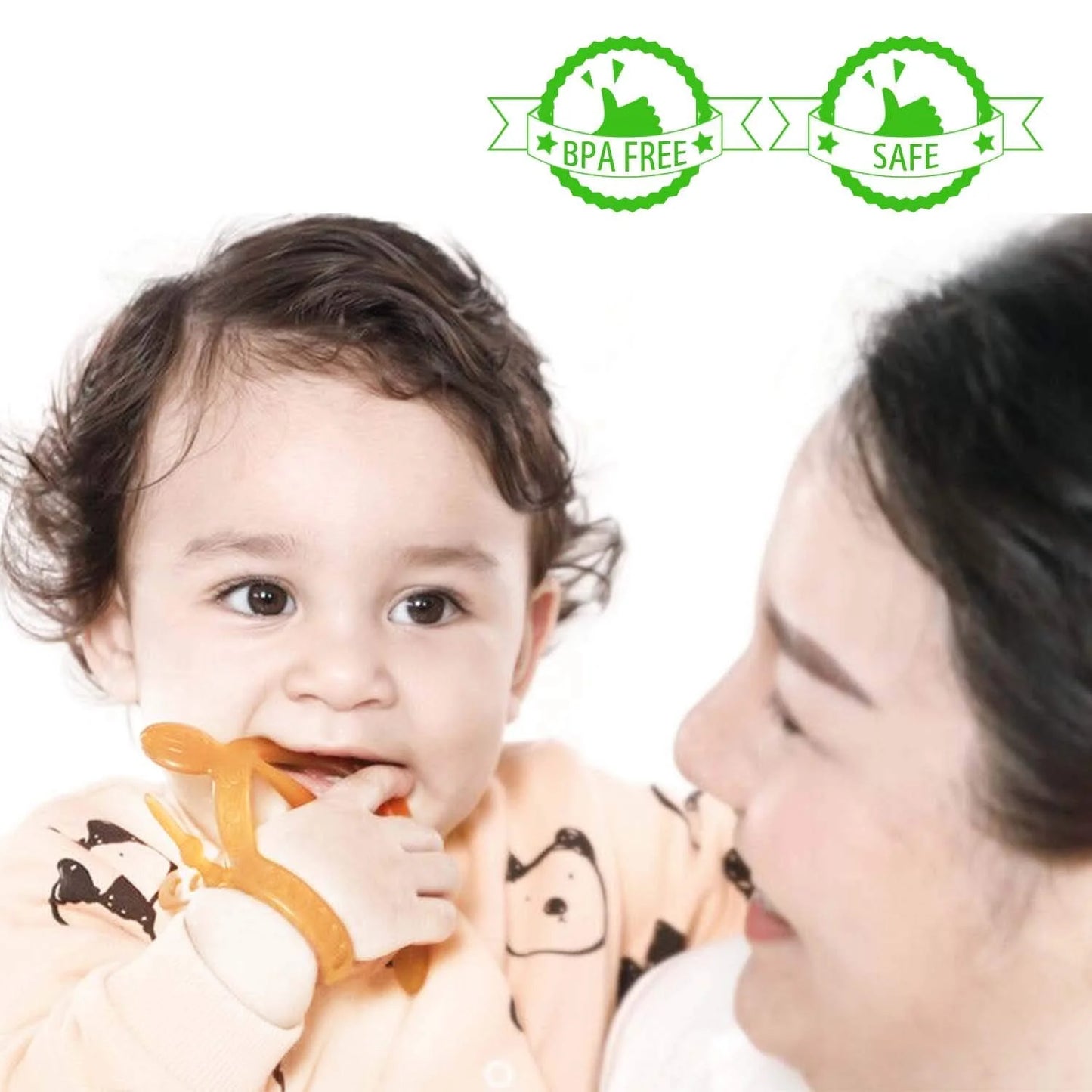 ​Silicone Teething Toy – Adjustable Wristband for Babies 3-12 Months