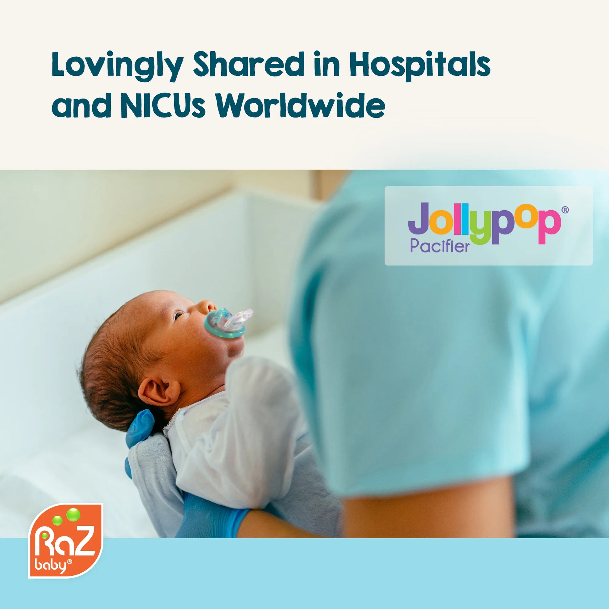 Jollypop Baby Pacifier Newborn, 0-3M BPA Free (3 Count Variety)