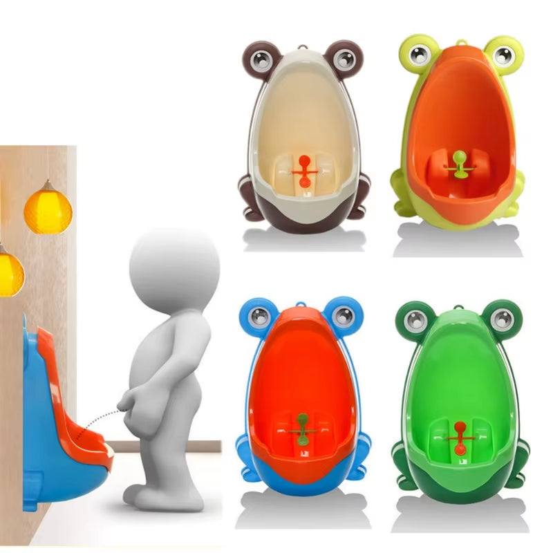 Cute Ergonomic Frog Children Baby Potty Toilet Trainers Urinals Boy Hook Kids Potty Training Portable Toilet Windmill 0-6Years