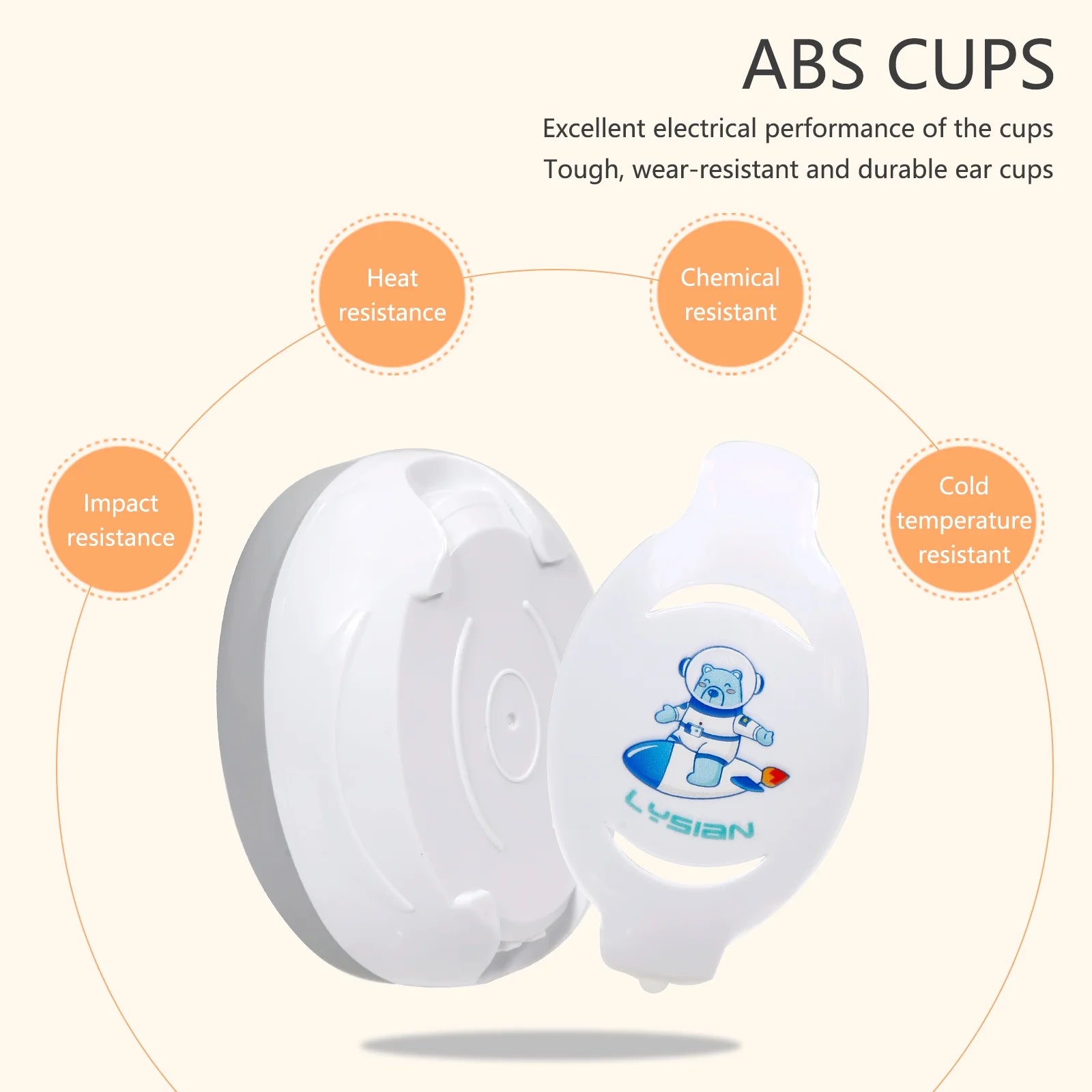 Baby Earmuffs Noise Cancel Hearing Protection Headphone, White