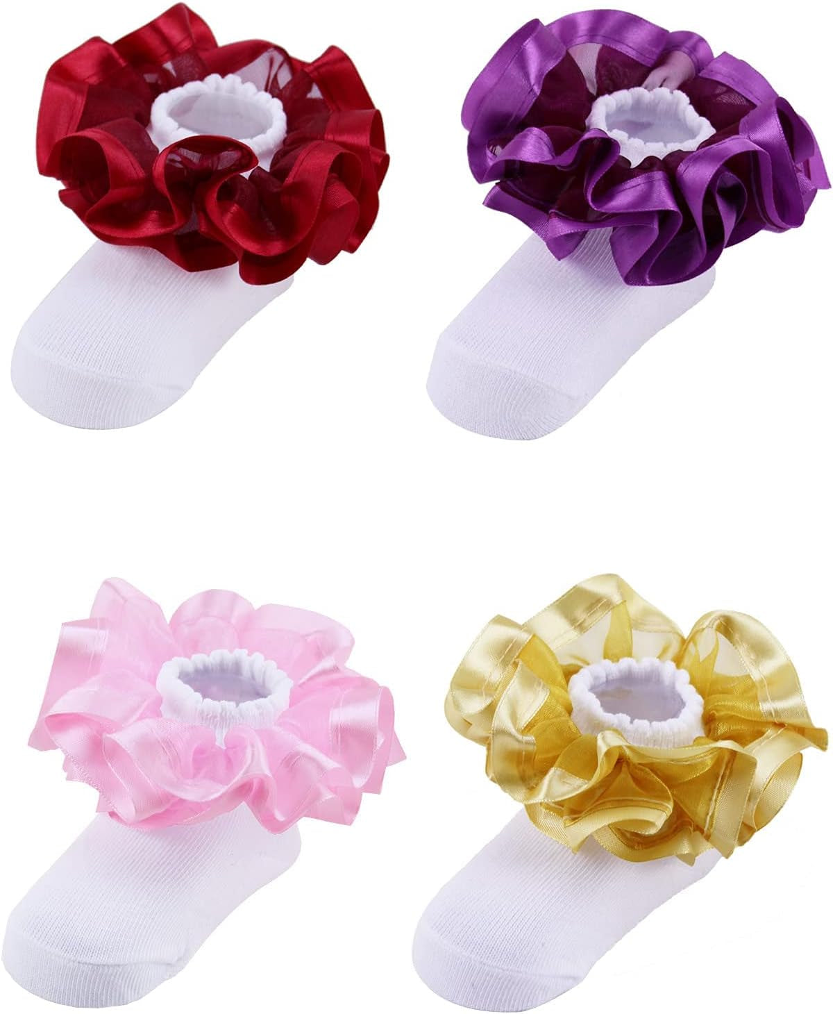 Little Baby Girl Princess Lace Ruffles Socks Set