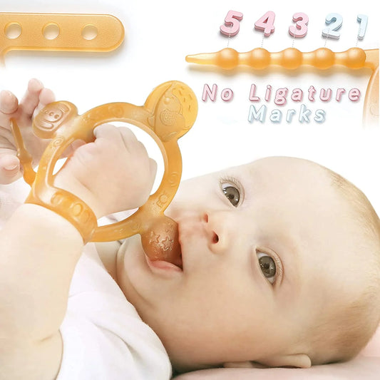 ​Silicone Teething Toy – Adjustable Wristband for Babies 3-12 Months